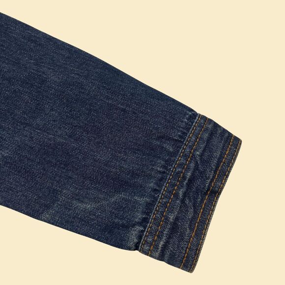 90s/Y2K BCBG MaxAzria denim jacket, size M vintage womens jean jacket/shirt - Picture 9 of 10